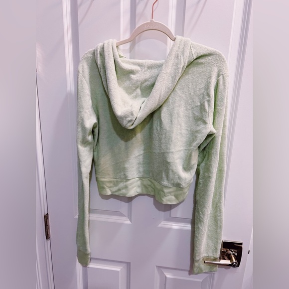 Boys Lie Mint Terrycloth Zip Up - Picture 3 of 3